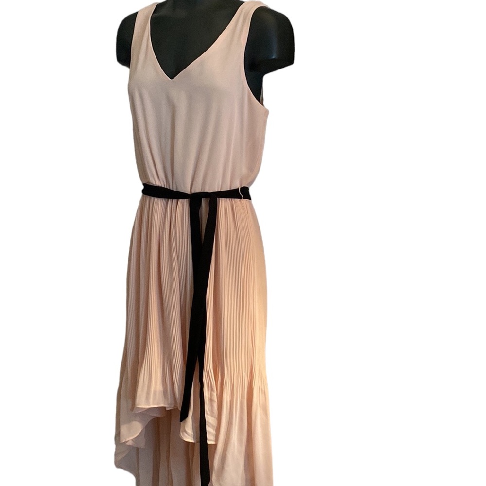 Lily Rose pleated hi-low dress